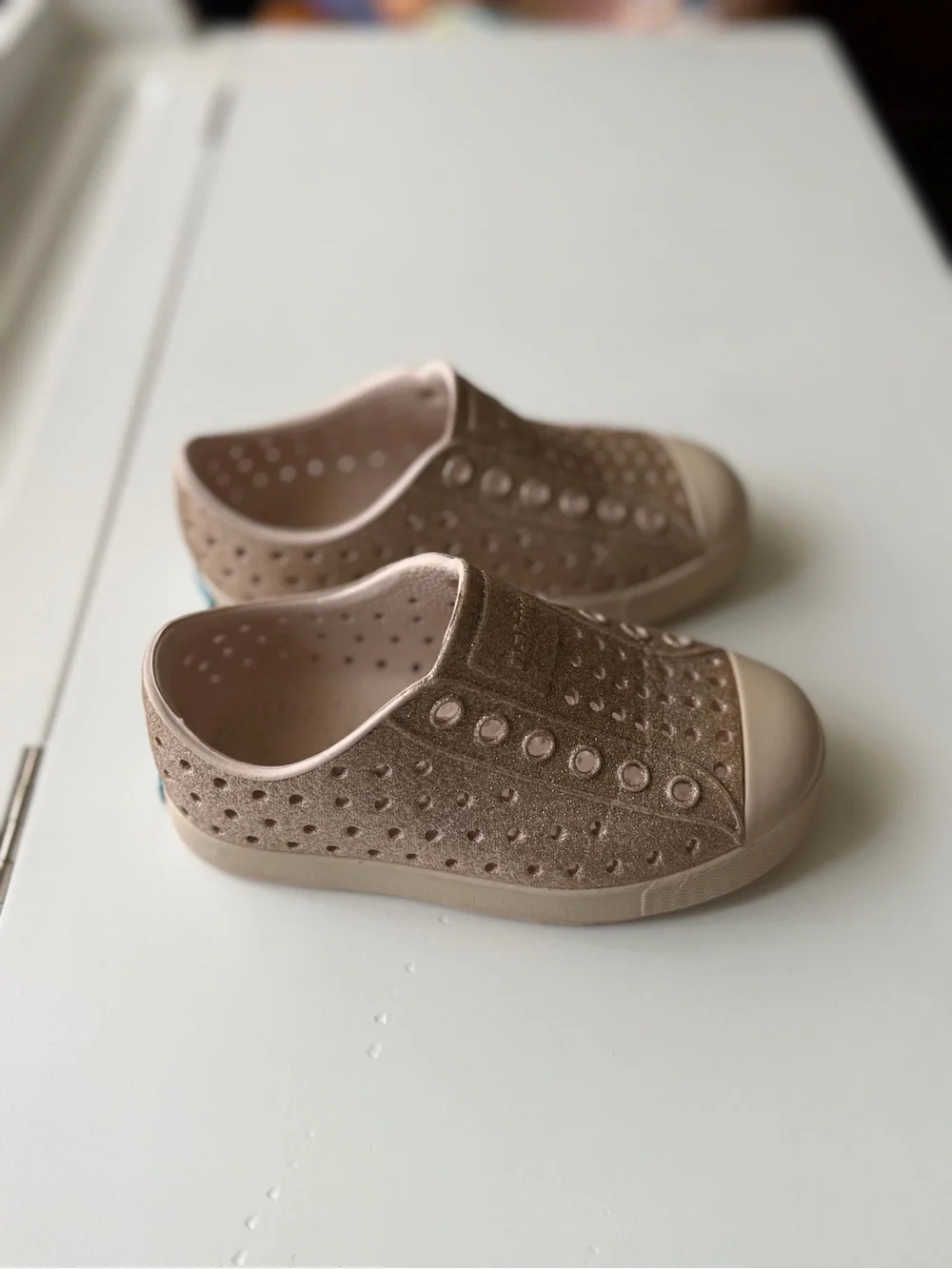 Native Shoes Kids' Jefferson Bling Slip-On - Gold Size: 7